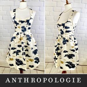 { Anthropologie } “Flight of Swans” Dress